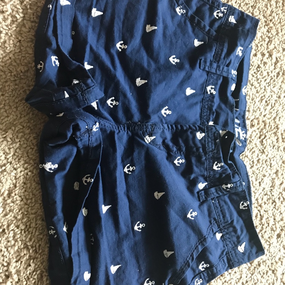 Navy anchor shorts